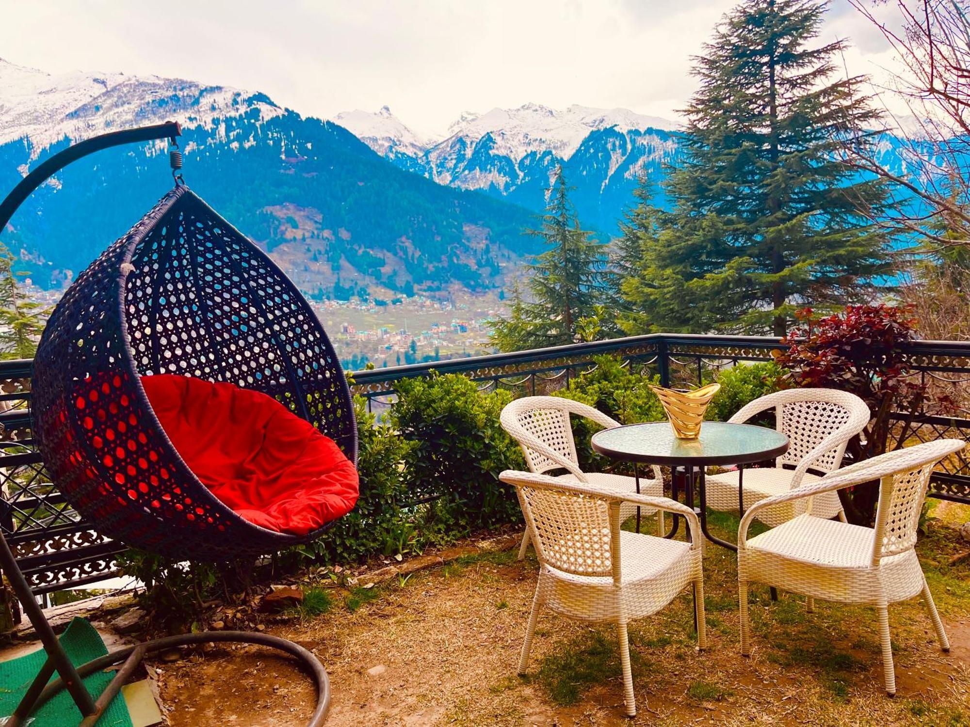 The Manu Emerald # Farmhouse # Top Selling Cottage In Manali # Peaceful Heritage Cozy Stay # Lawn With Bonfire # Most Awarded 외부 사진