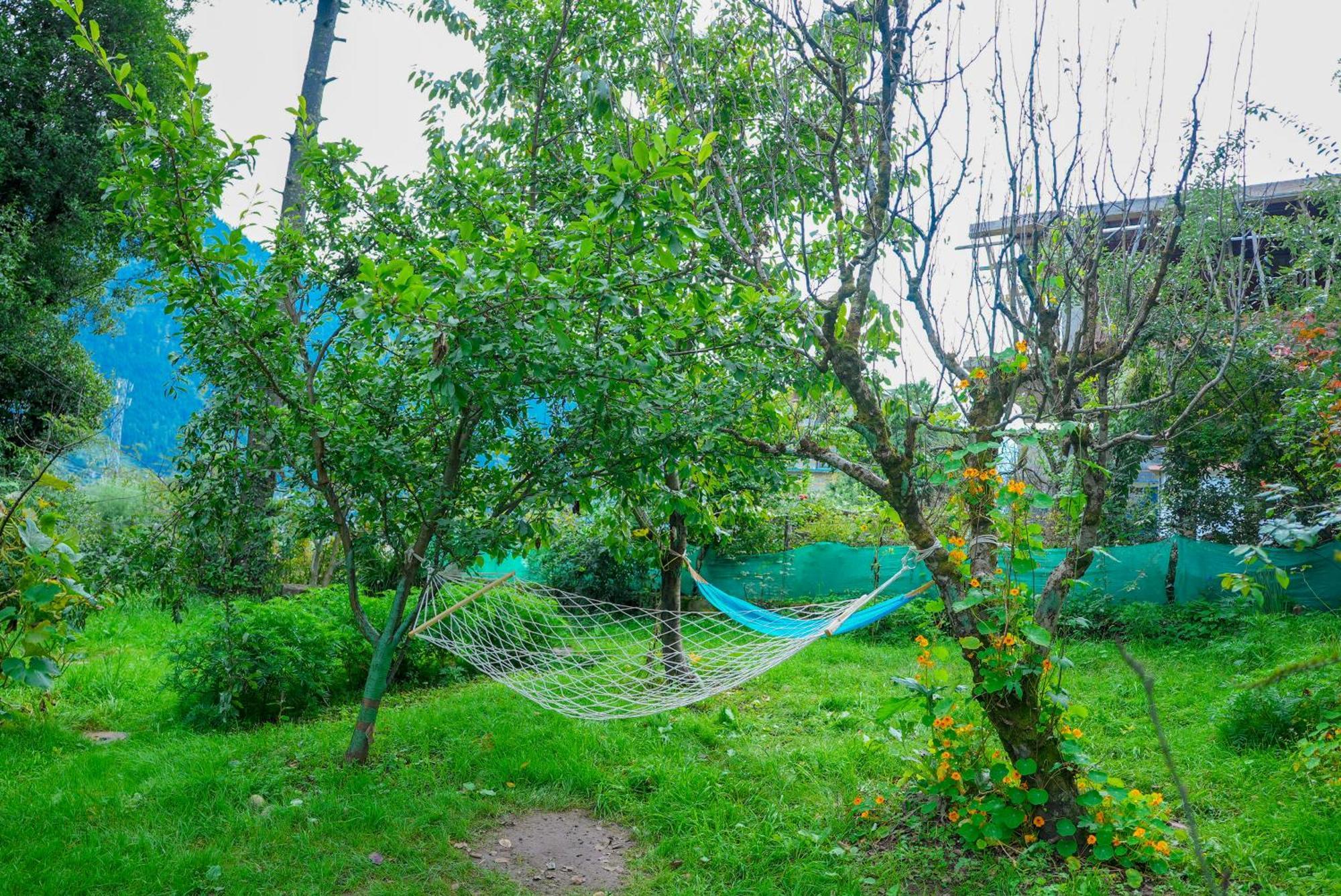 The Manu Emerald # Farmhouse # Top Selling Cottage In Manali # Peaceful Heritage Cozy Stay # Lawn With Bonfire # Most Awarded 외부 사진