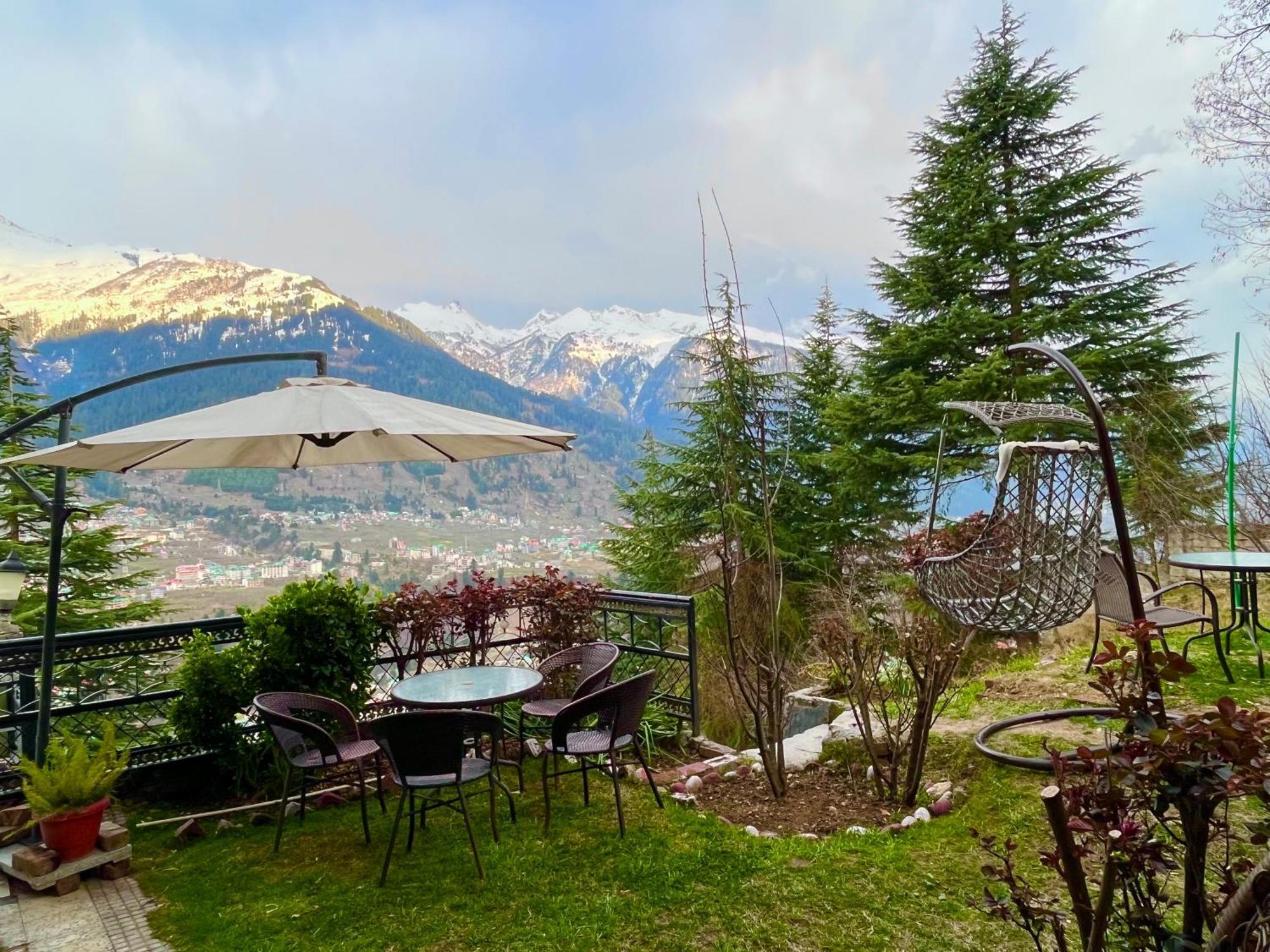 The Manu Emerald # Farmhouse # Top Selling Cottage In Manali # Peaceful Heritage Cozy Stay # Lawn With Bonfire # Most Awarded 외부 사진