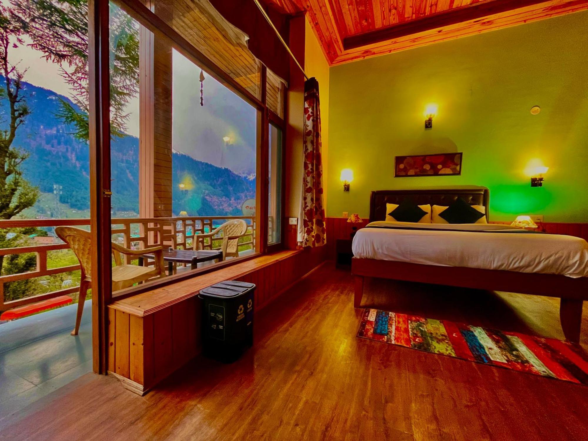 The Manu Emerald # Farmhouse # Top Selling Cottage In Manali # Peaceful Heritage Cozy Stay # Lawn With Bonfire # Most Awarded 외부 사진